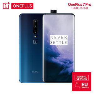 Global Version OnePlus 7 Pro 12GB 256GB Smartphone Snapdragon 855 4000 mAh 6.67 Inch AMOLED Fingerprint Mobile Phone 30 W 48 MP
